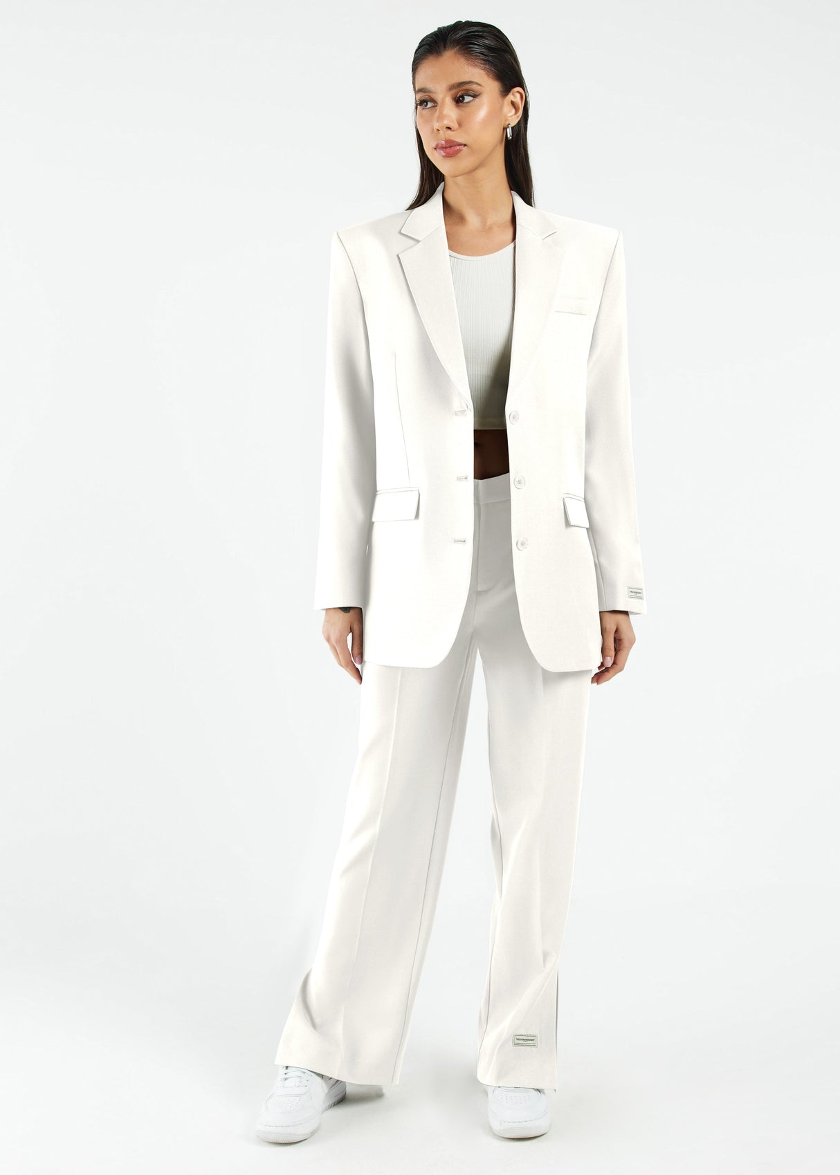 Women's Formal Oversized Blazer Off White