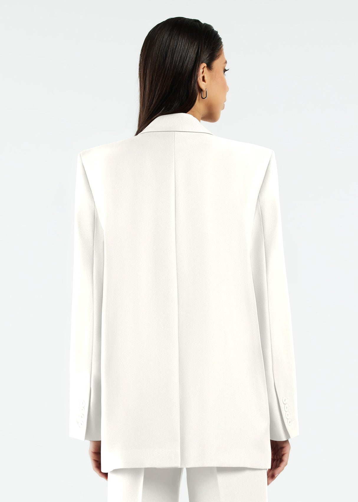 Women's Formal Oversized Blazer Off White