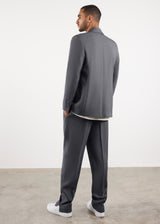 Men's Formal Fitted Blazer Dark Grey