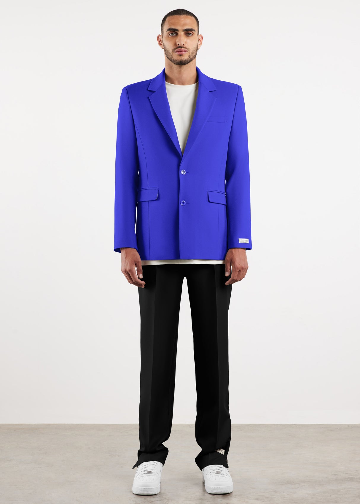 Men's Formal Fitted Blazer Moroccan Blue