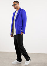 Men's Formal Fitted Blazer Moroccan Blue