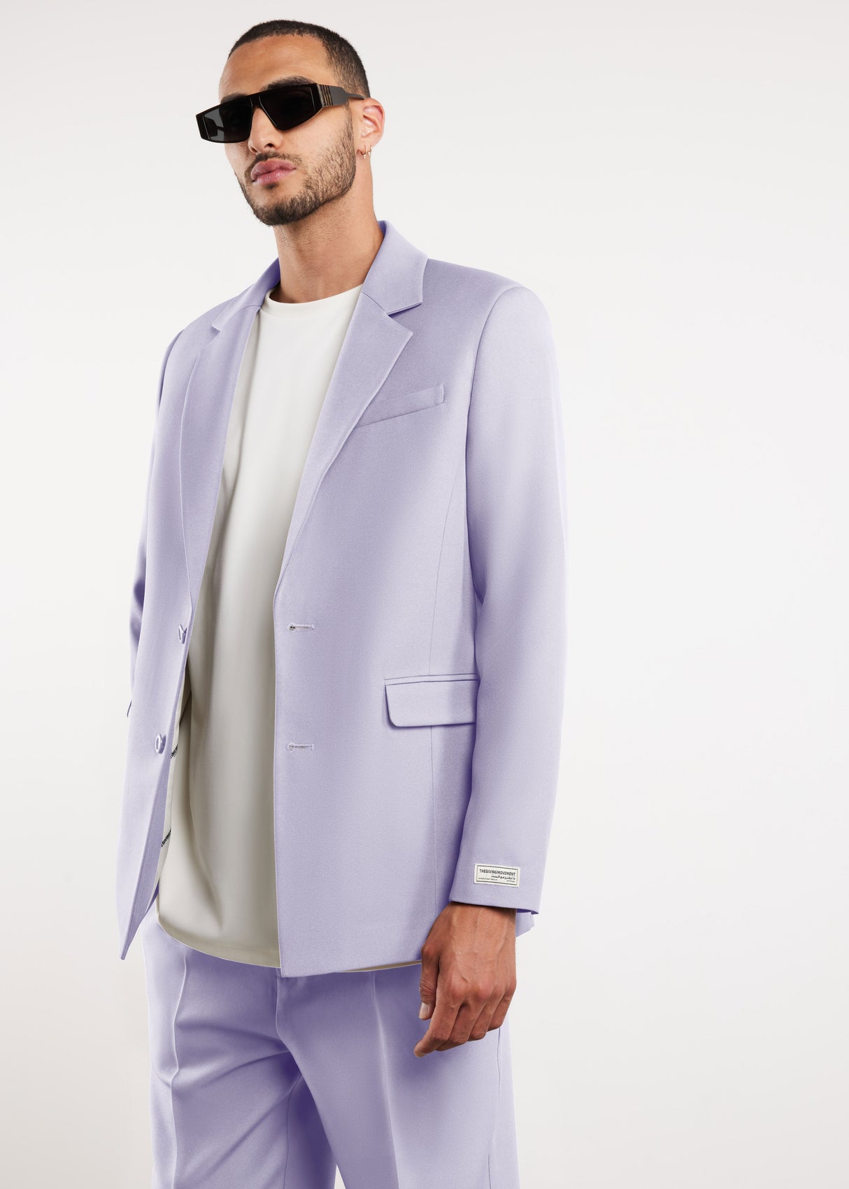 Men's Formal Fitted Blazer Pastel Purple