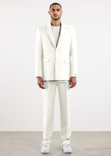 Men's Formal Fitted Blazer White