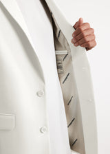 Men's Formal Fitted Blazer White