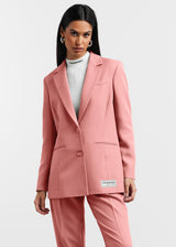 Women's Formal Fitted Blazer Blush Pink