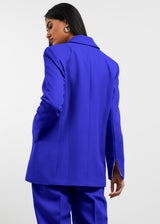 Women's Formal Fitted Blazer Moroccan Blue