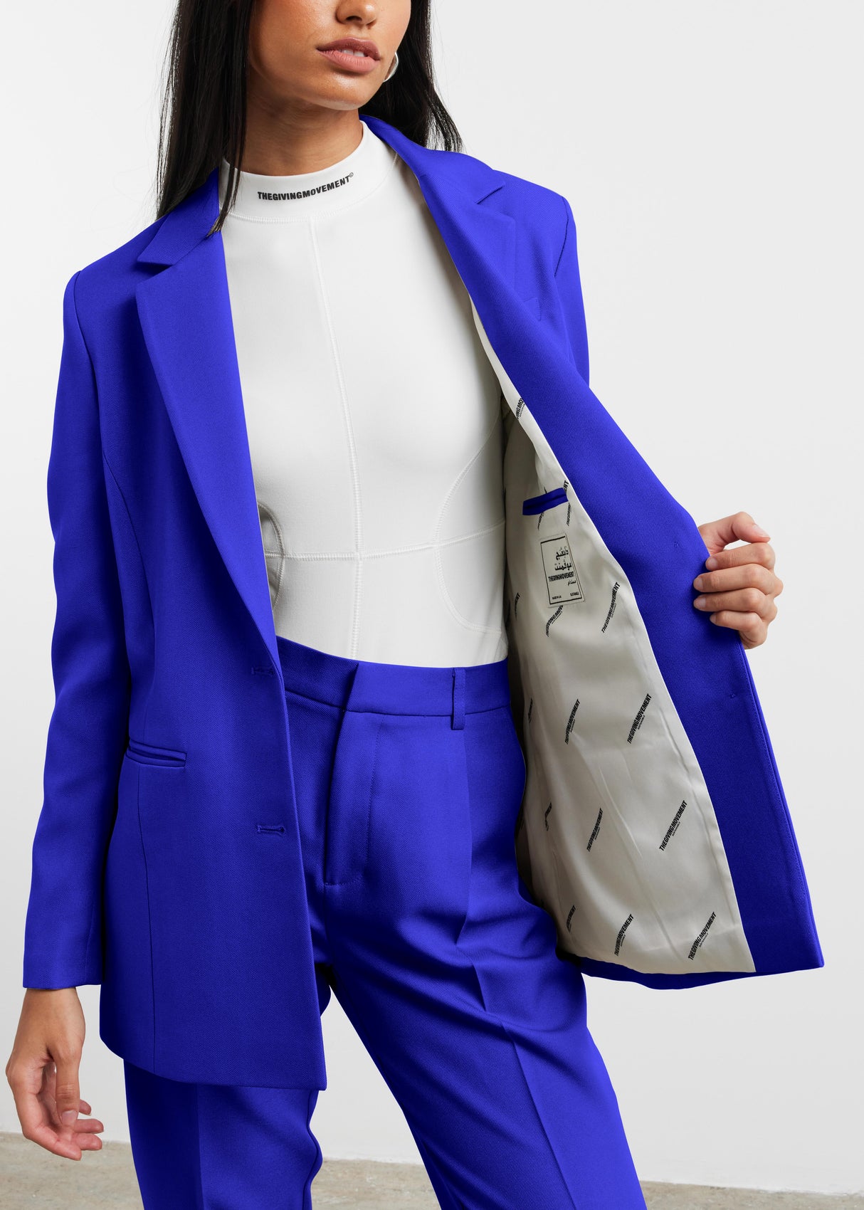 Women's Formal Fitted Blazer Moroccan Blue