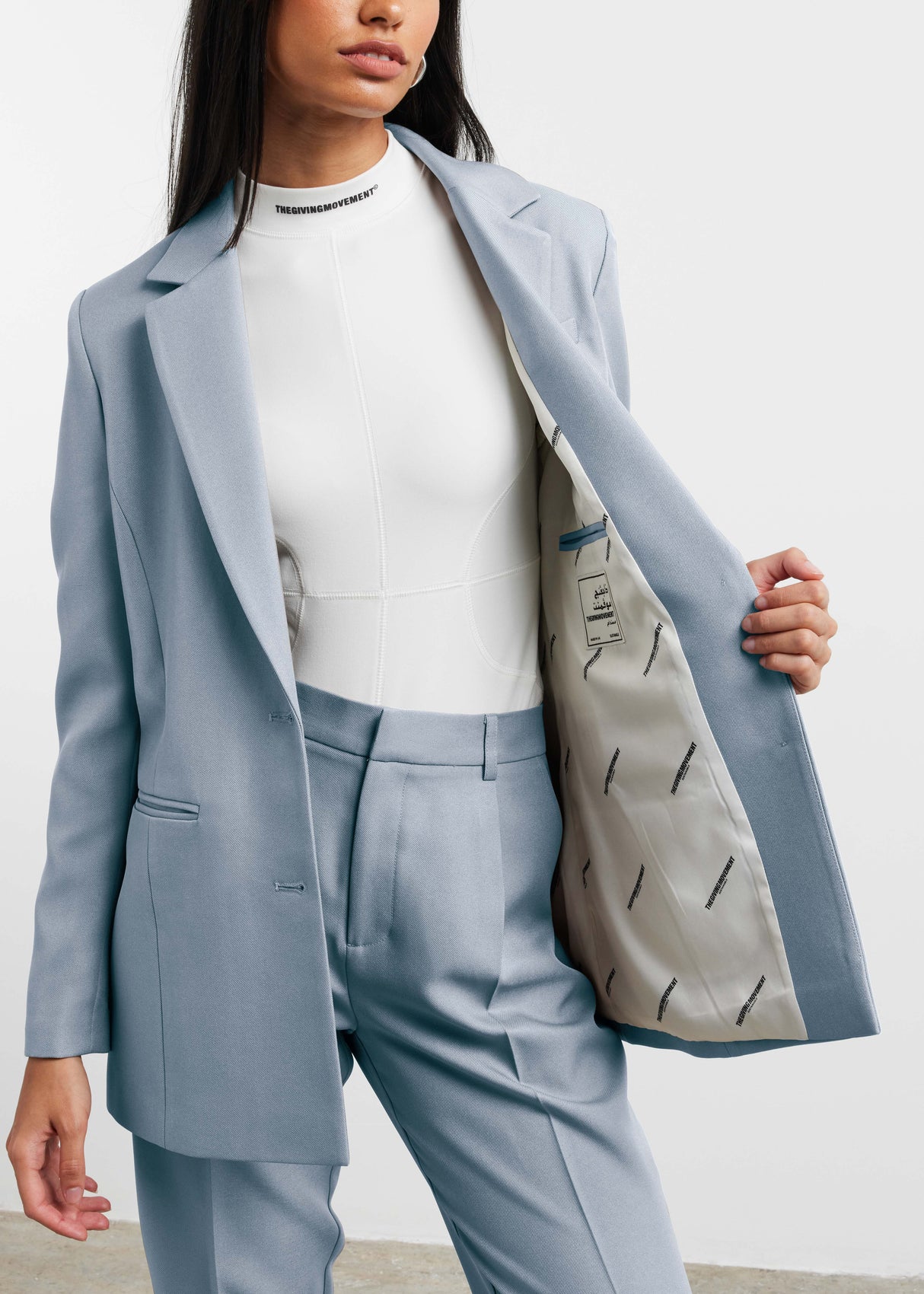 Women's Formal Fitted Blazer Opal Blue