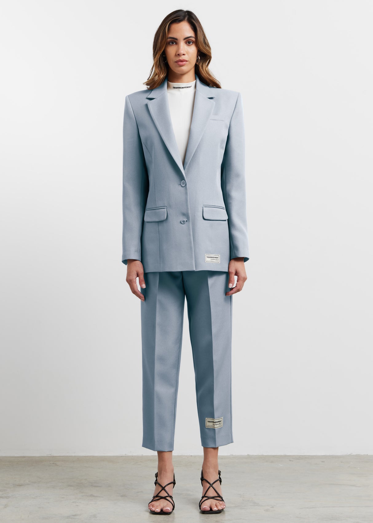 Women's Formal Fitted Blazer Opal Blue