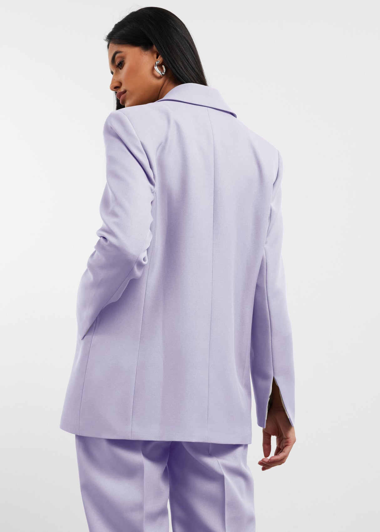 Women's Formal Fitted Blazer Pastel Purple