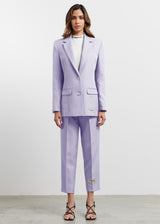 Women's Formal Fitted Blazer Pastel Purple