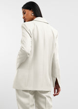 Women's Formal Fitted Blazer Off White