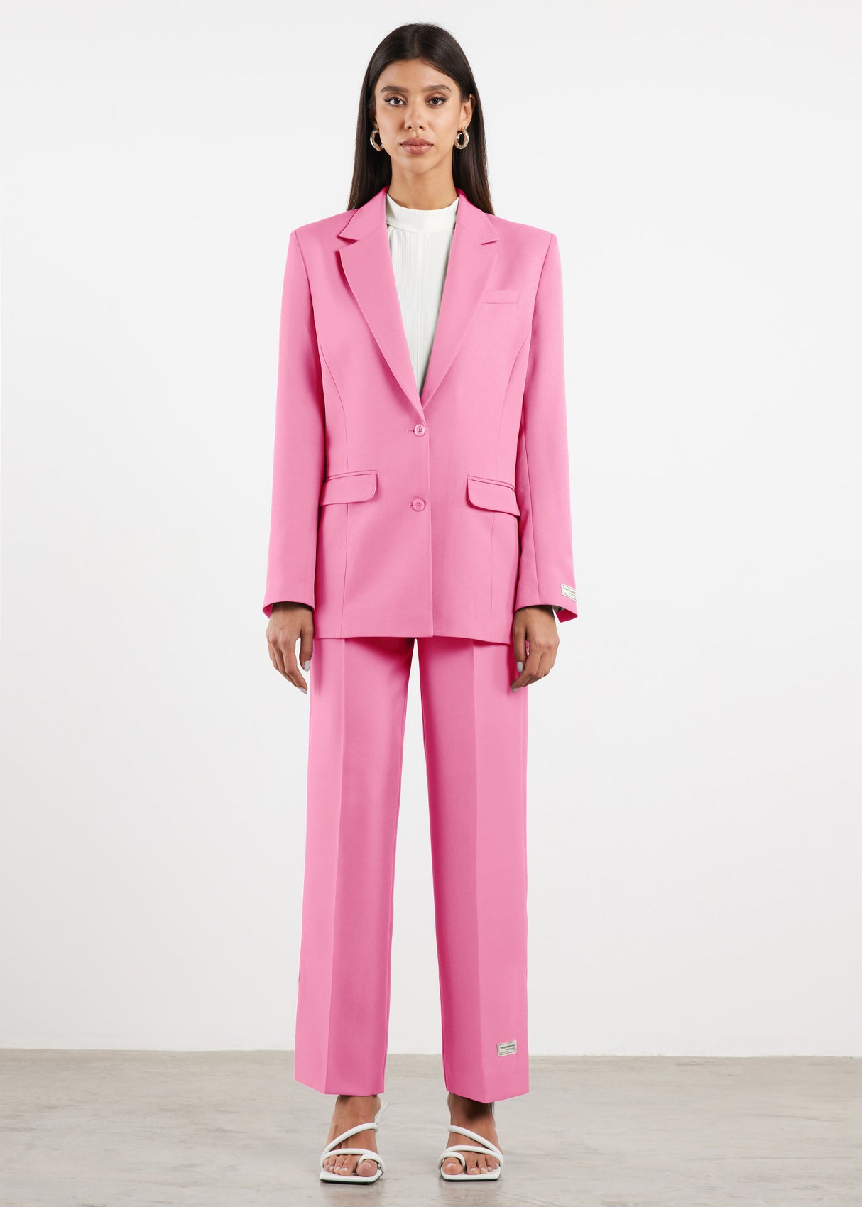 Women's Formal Fitted Blazer Bubblegum Pink