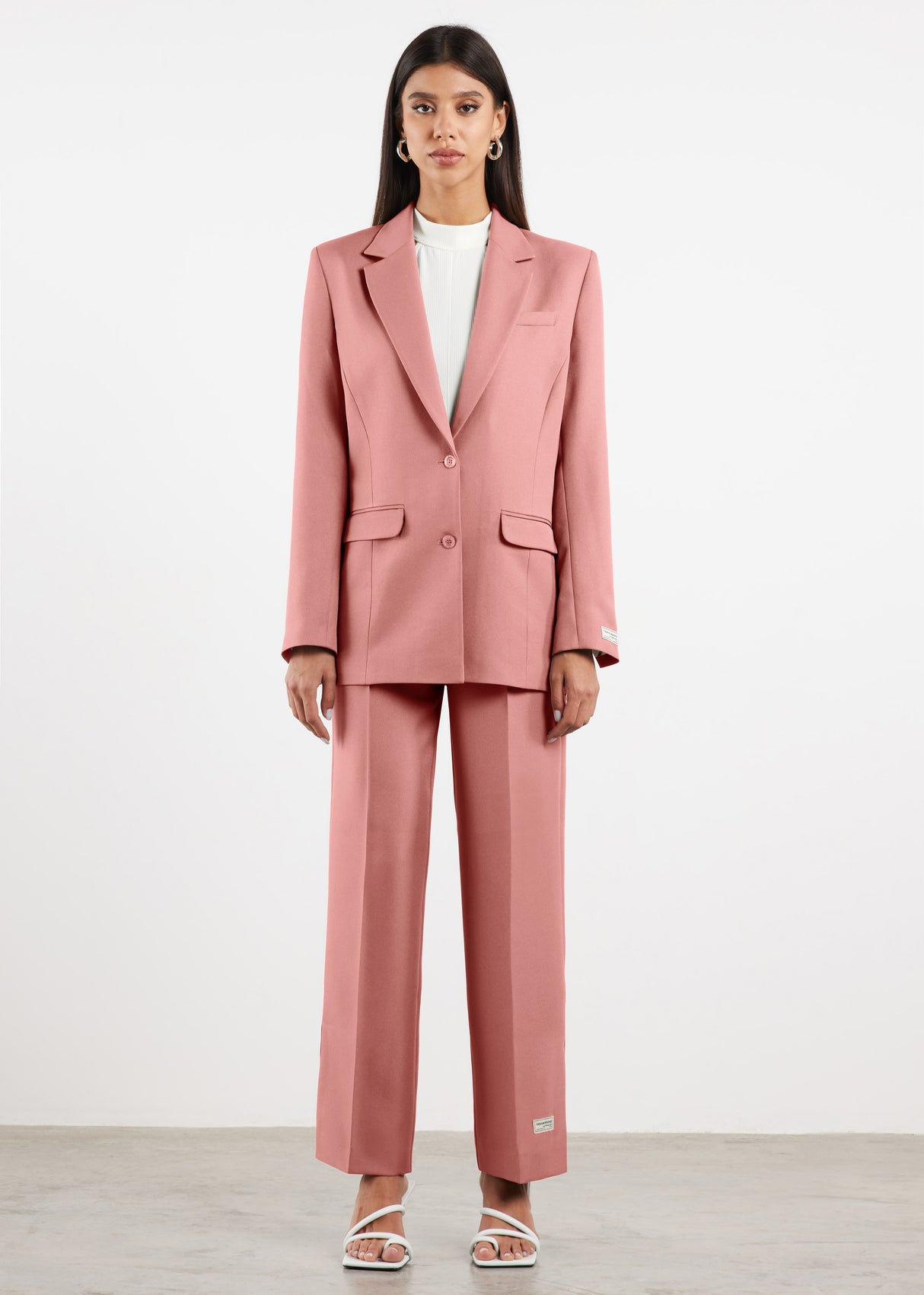 Formal Fitted Blazer For Women Blush Pink