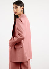 Formal Fitted Blazer For Women Blush Pink