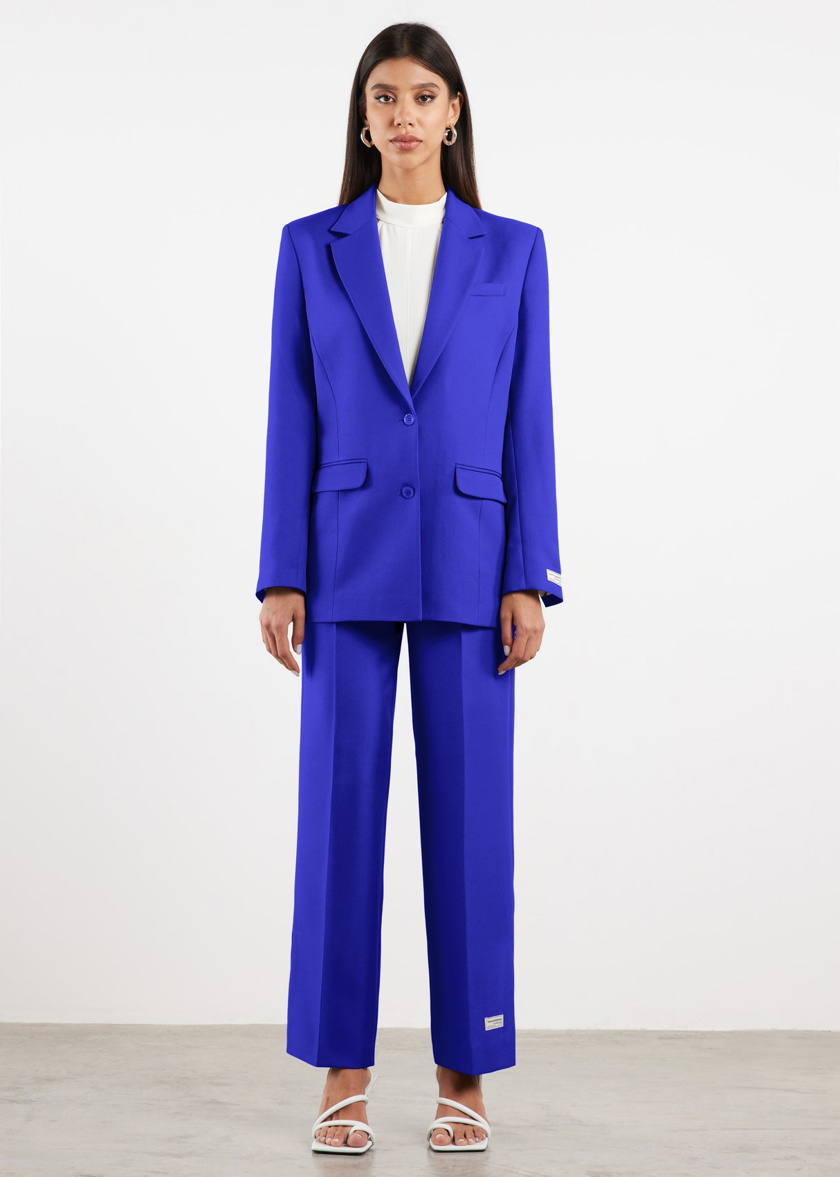 Formal Fitted Blazer For Women Moroccan Blue