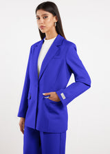 Formal Fitted Blazer For Women Moroccan Blue