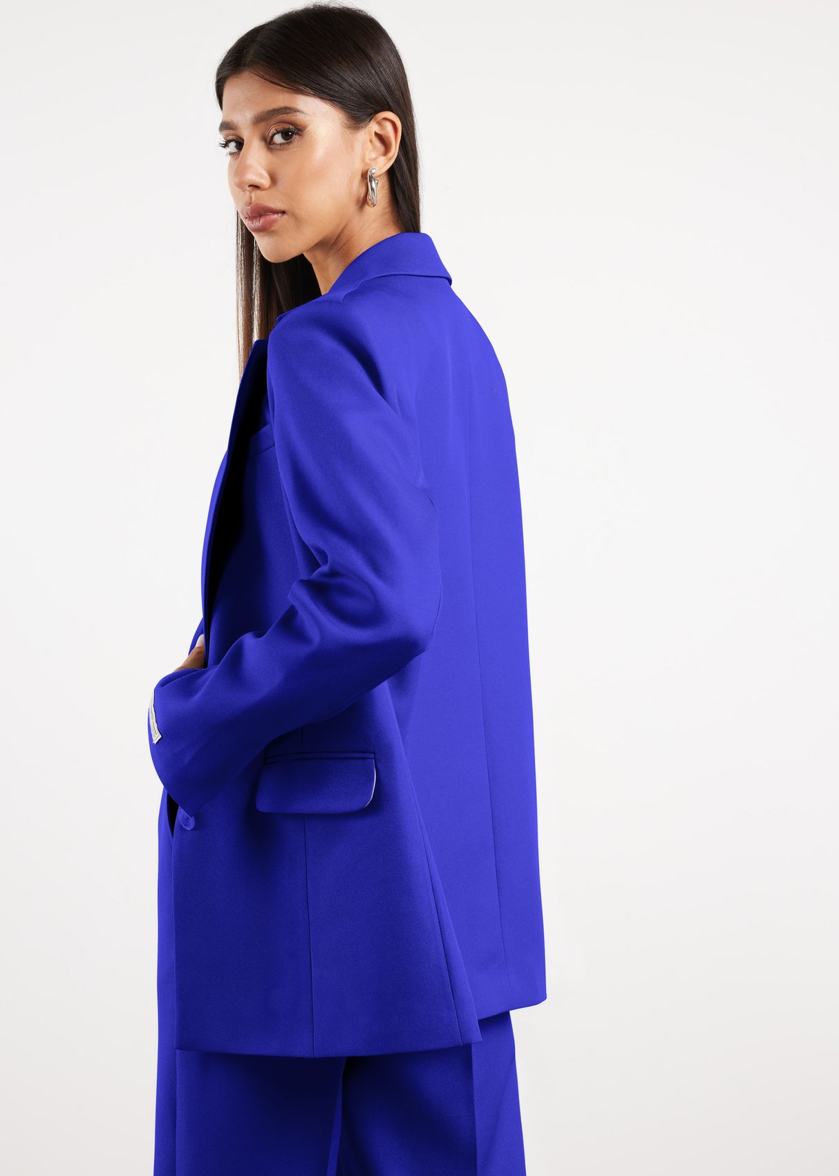 Formal Fitted Blazer For Women Moroccan Blue