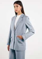 Formal Fitted Blazer For Women Opal Blue