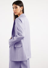 Formal Fitted Blazer For Women Pastel Purple