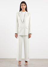 Formal Fitted Blazer For Women Off White