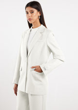 Formal Fitted Blazer For Women Off White