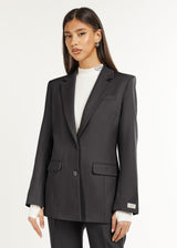 Formal Fitted Blazer Anthrocete Grey