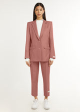 Formal Fitted Blazer Dusty Pink