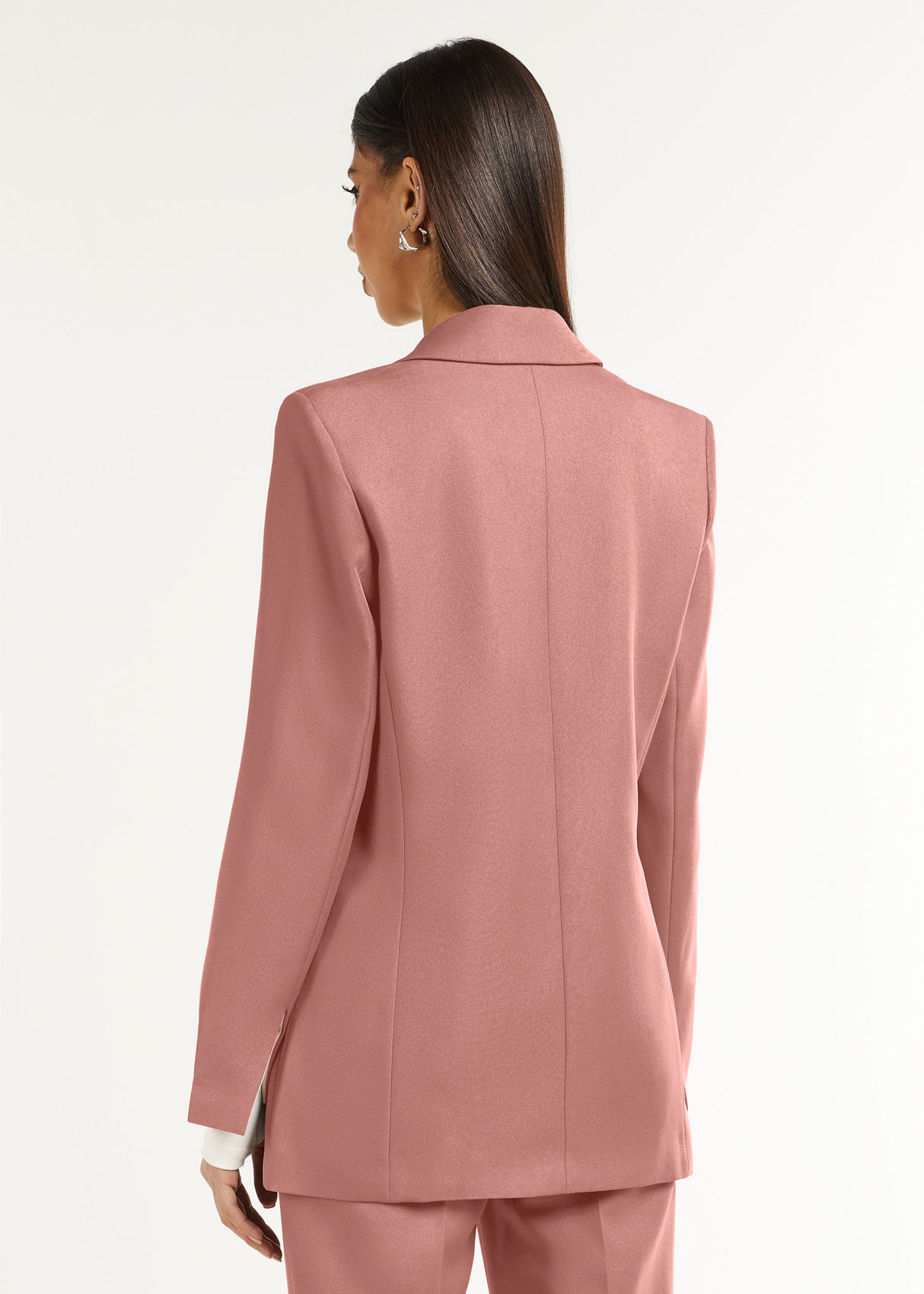 Formal Fitted Blazer Dusty Pink