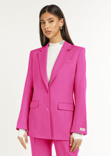 Formal Fitted Blazer Fuchsia Pink