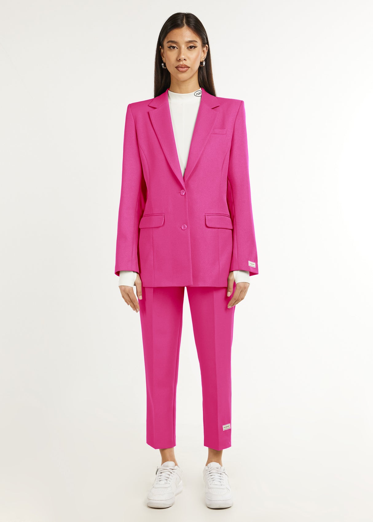 Formal Fitted Blazer Fuchsia Pink