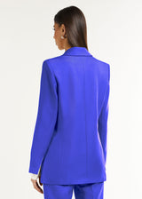 Formal Fitted Blazer Moroccan Blue