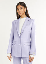 Formal Fitted Blazer Pastel Purple