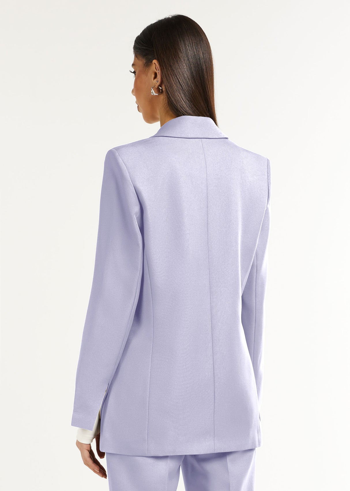 Formal Fitted Blazer Pastel Purple