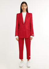 Formal Fitted Blazer Red