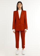 Formal Fitted Blazer Rust