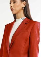 Formal Fitted Blazer Rust