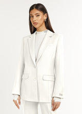 Formal Fitted Blazer Off White