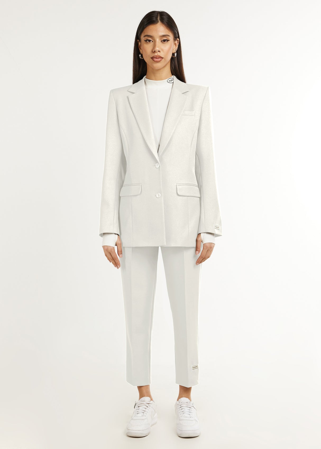 Formal Fitted Blazer Off White