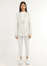 Formal Fitted Blazer Off White