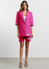 Women's Formal Tailored Shorts Fuchsia Pink