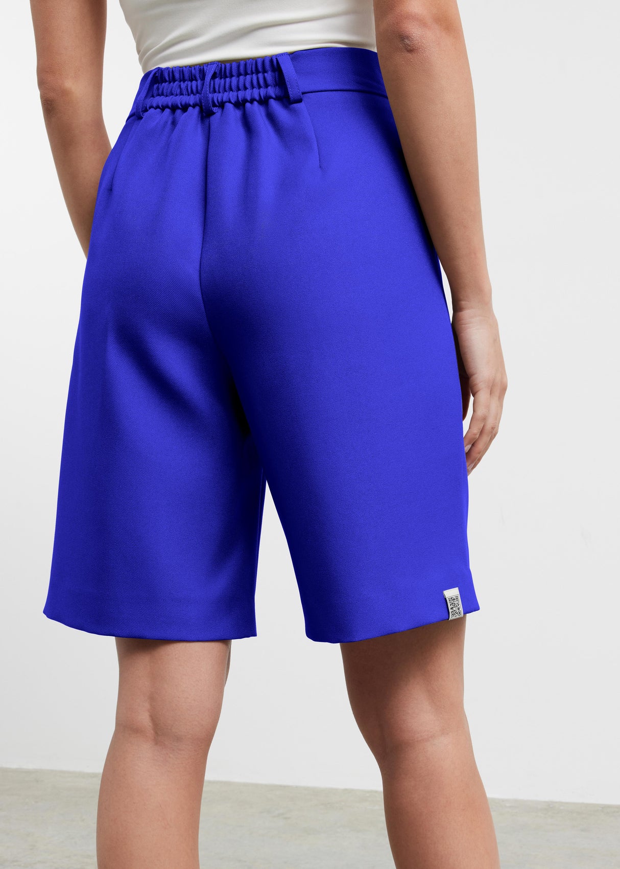 Women's Formal Tailored Shorts Moroccan Blue