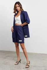 Women's Formal Tailored Shorts Navy