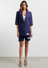 Women's Formal Tailored Shorts Navy