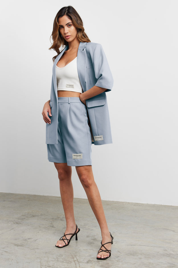 Women's Formal Tailored Shorts Opal Blue