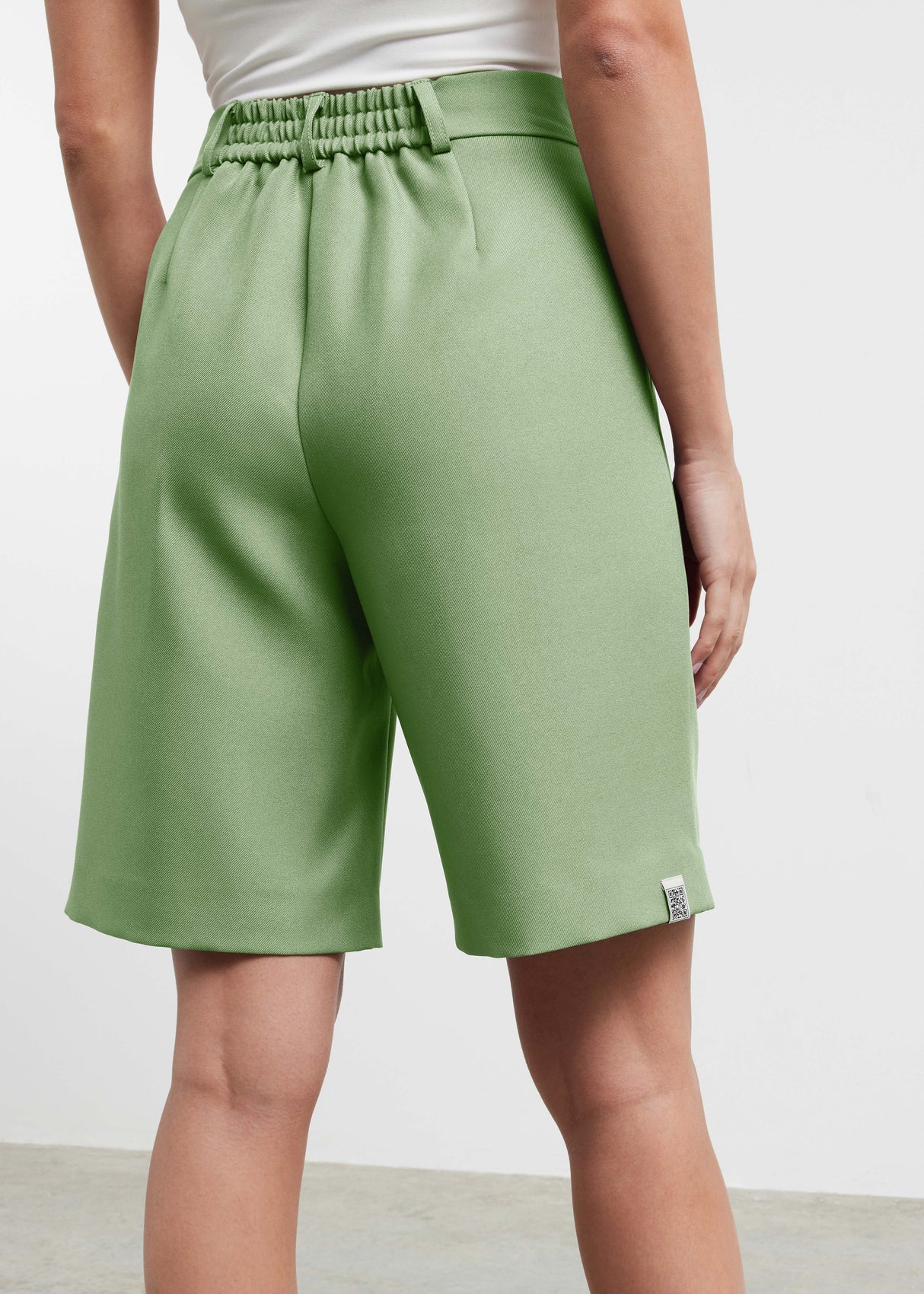 Women's Formal Tailored Shorts Sage Green