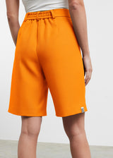 Women's Formal Tailored Shorts Tangerine Orange