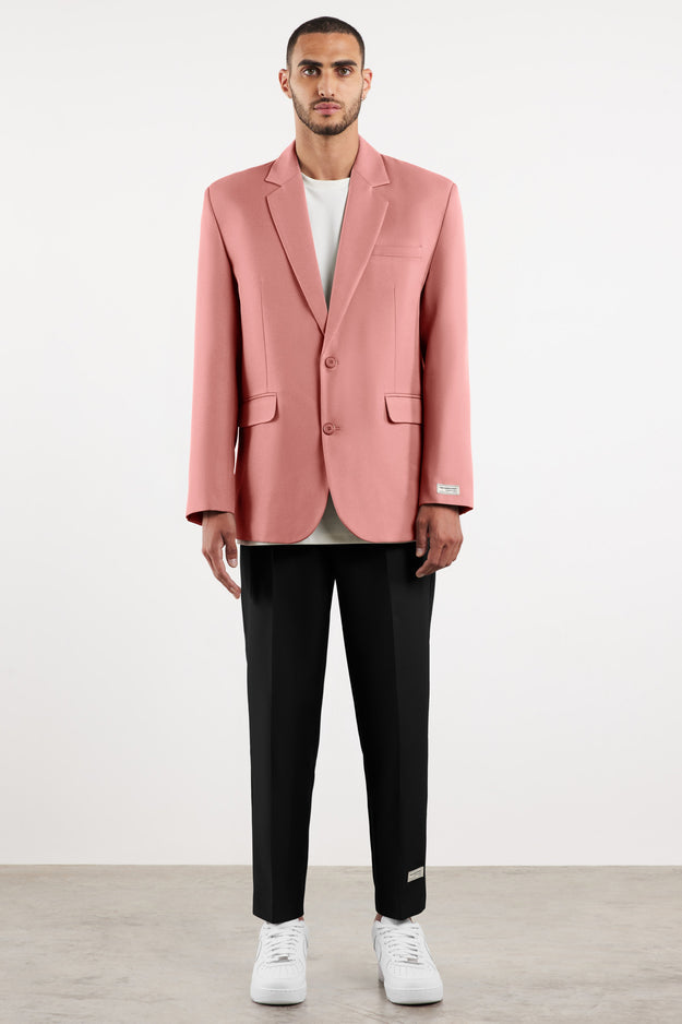 Men's Formal Oversized Blazer Blush Pink