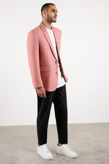 Men's Formal Oversized Blazer Blush Pink