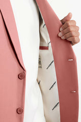 Men's Formal Oversized Blazer Blush Pink